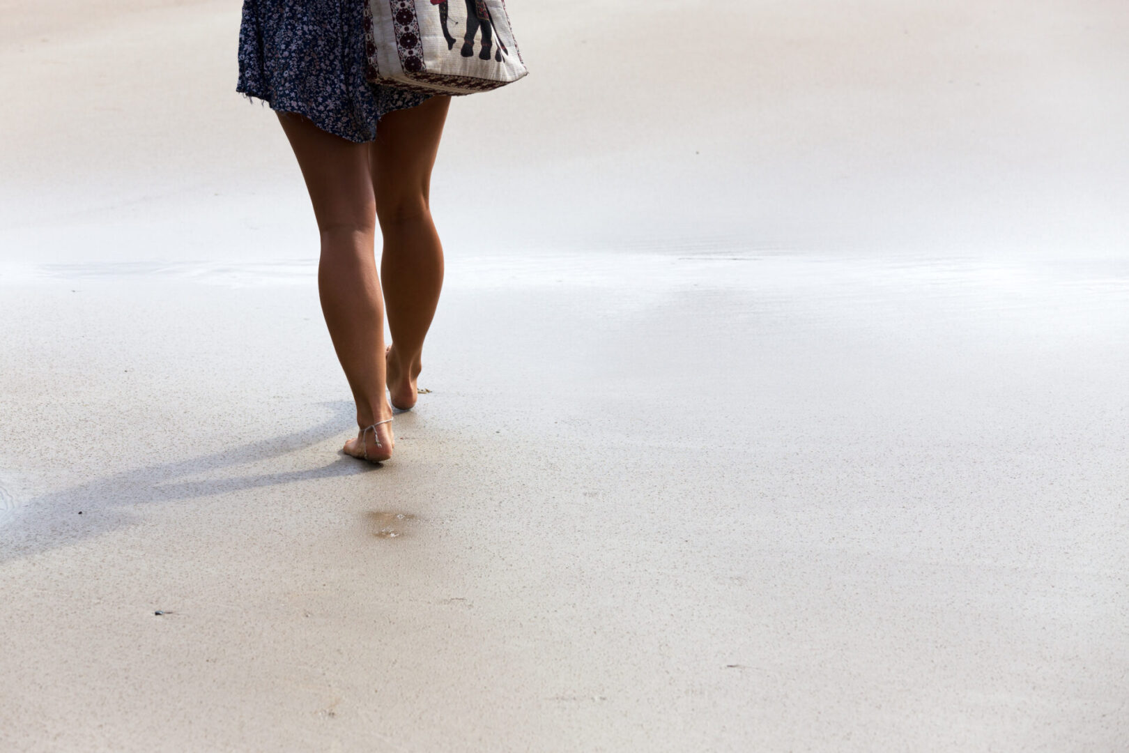 Have you heard of lipedema. Girl walking on beach to help her legs